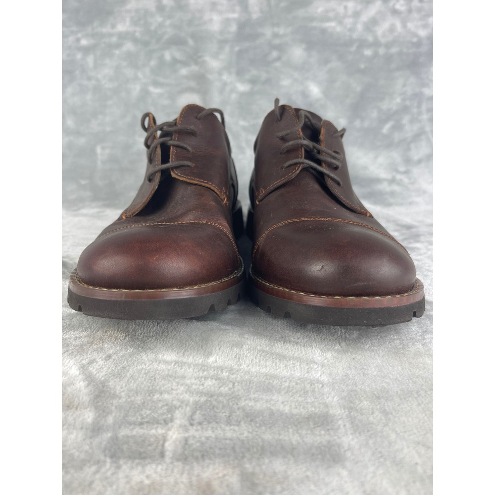 Rockport Storm Front Cap Toe Oxford Mens 12 Brown Excellent Leather CH2746 - Picture 2 of 8